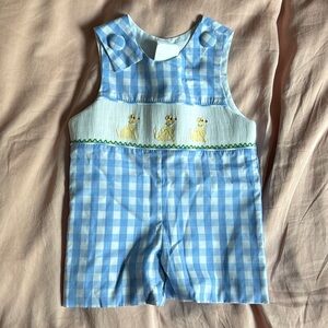 Stitchy Fish Dog Romper